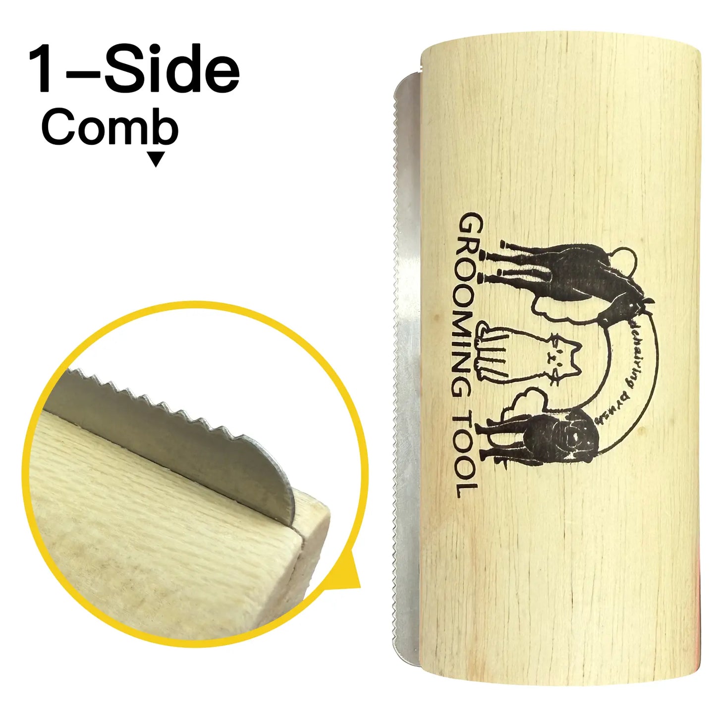 Professional Dog Shedding and Grooming Brush - 5-Inch Deshedding Tool for Short and Long Haired Dogs, Efficient Fur Removal and Grooming Solution for Pet Enthusiasts