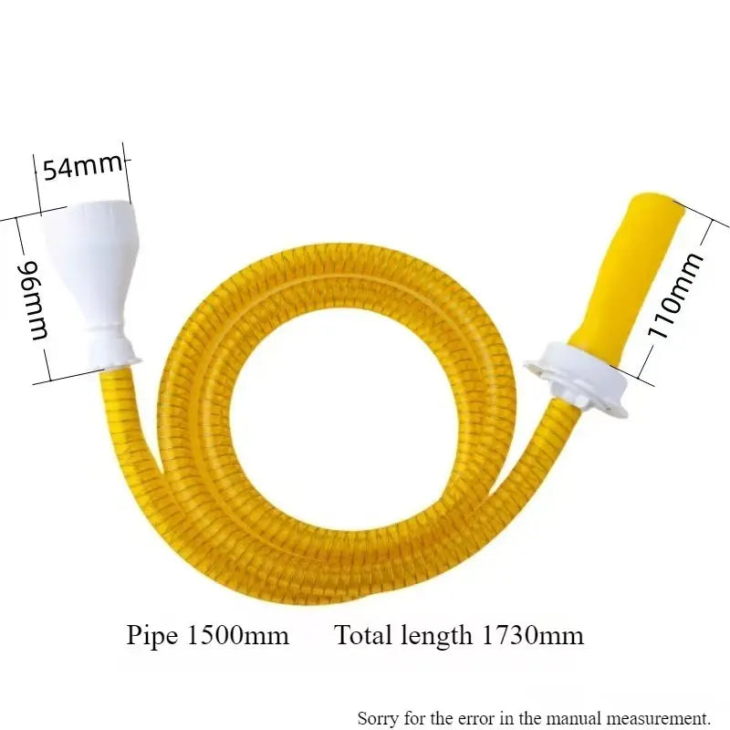 Pet Rinse Pipe No-Install Tub Faucet Sprayer – 5 Ft. Shower Hosetub Spout Attachment , Hair Washing, Baby Bath, Pet Care Grooming Supplies