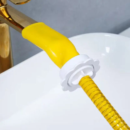 Pet Rinse Pipe No-Install Tub Faucet Sprayer – 5 Ft. Shower Hosetub Spout Attachment , Hair Washing, Baby Bath, Pet Care Grooming Supplies