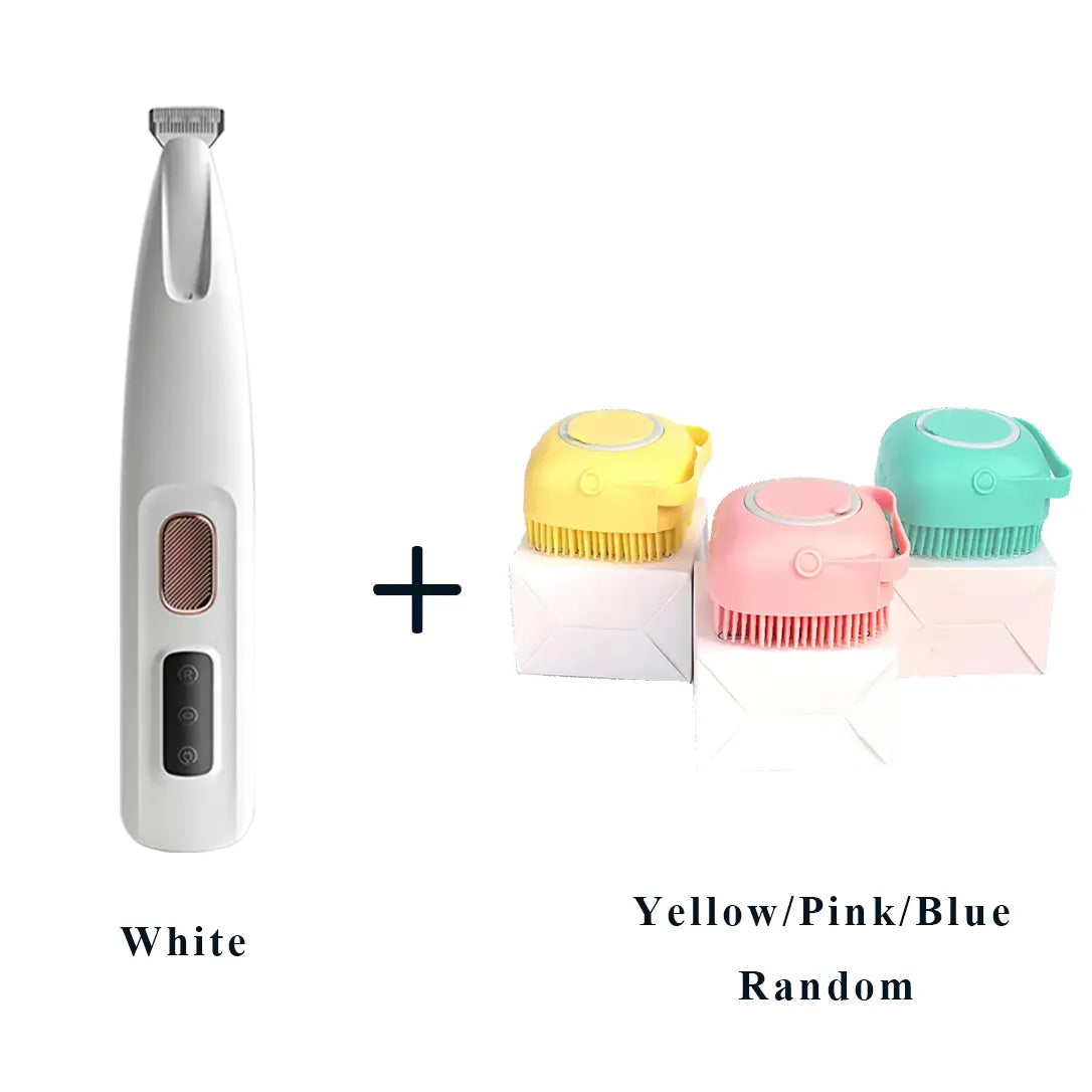 Pet Trimmer for Dogs and Cats Waterproof Shaver with LED Light 18Mm Widen Blade Multifunctional Clippers for Paws Eyes Ears Face Rump USB Rechargeable Grooming Accessories, Summervibes, Petlovers