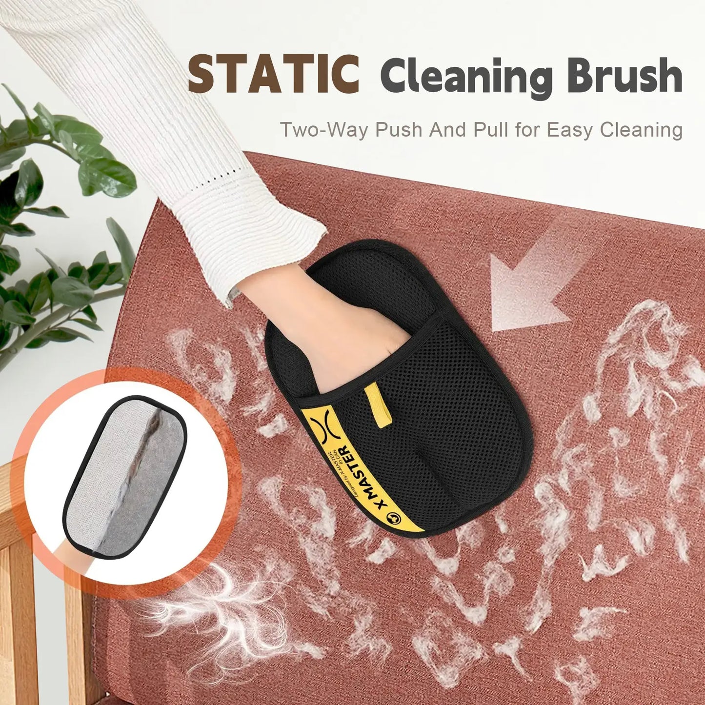 SONGWAY Premium Electrostatic Pet Hair Removal Glove - Reusable Dual-Sided Mitt for Efficient Grooming and Cleaning of Cats and Dogs, Ideal for Furniture and Pet Accessories