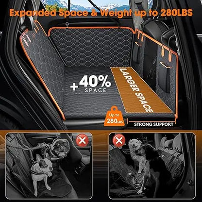 Back Seat Extender for Dogs, Foldable Dog Hammock for Car Travel Accessories Camping Mattress Bed